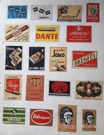 Lot van 24 etiketten van luciferdoosjes diverse merken SIGAR, Verzamelen, Ophalen of Verzenden