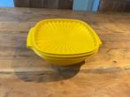 Tupperware zonnedeksel kom schaal, Huis en Inrichting, Keuken | Tupperware, Ophalen of Verzenden, Geel, Schaal