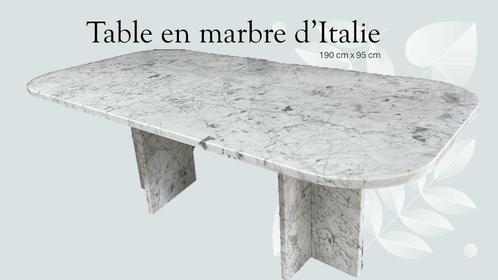 Table en marbre, Maison & Meubles, Tables | Tables à manger, Utilisé, 50 à 100 cm, 150 à 200 cm, Cinq personnes ou plus, Rectangulaire