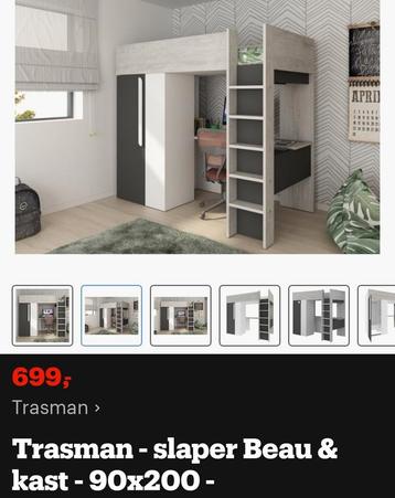 trasman hoogslaper bureau en kast. beschikbaar voor biedingen