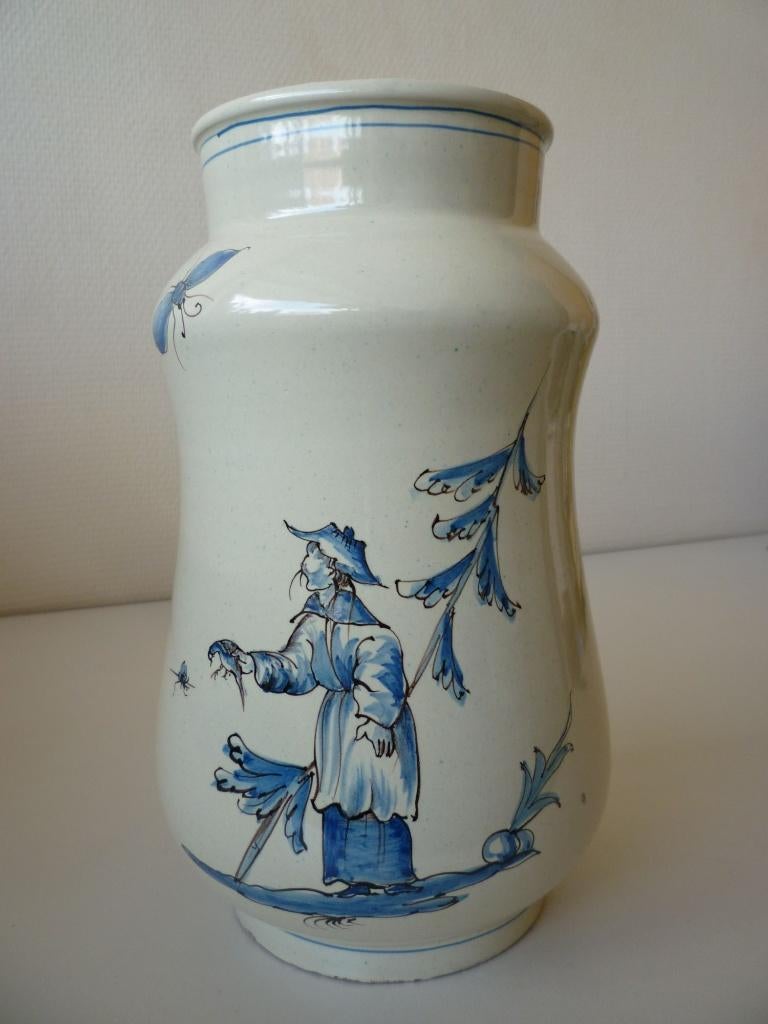 Chinese aardewerken vaas, Ophalen of Verzenden, Zo goed als nieuw, Blauw