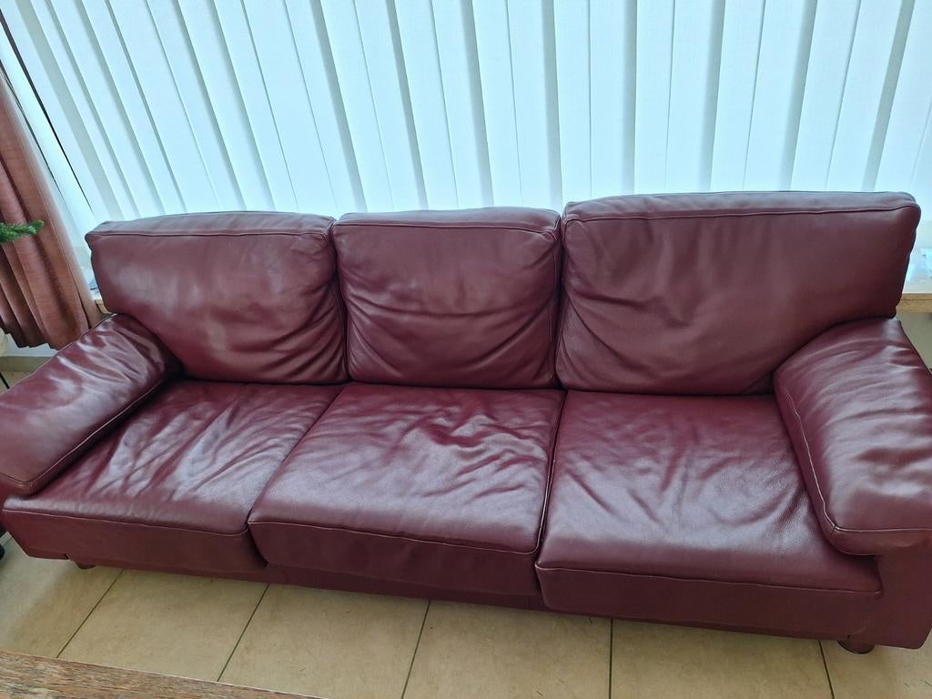 Lederen salon van durlet, Huis en Inrichting, Zetels | Zetels, Ophalen