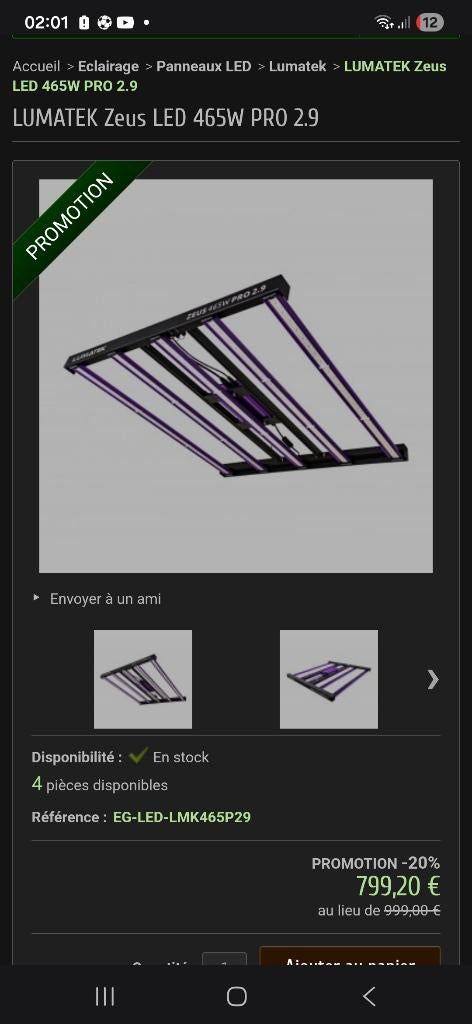 Teelt-LED's, Ophalen, Zo goed als nieuw