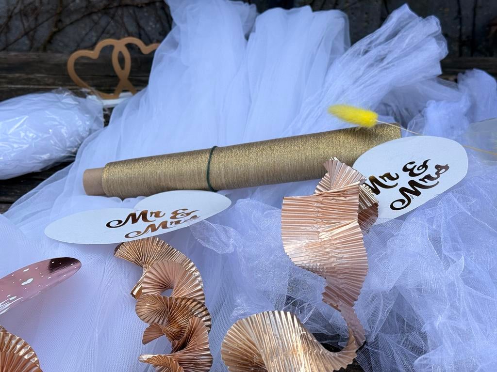 decoratieve set voor bruiloft, Ophalen of Verzenden, Zo goed als nieuw