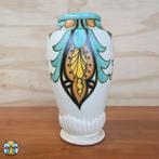 Antieke handgemaakte Boheemse Art Deco Vaas (Praag) Plateel, Antiek en Kunst, Ophalen of Verzenden