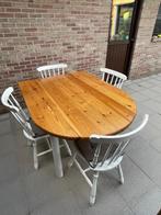 Tafel met 4 stoelen volhout, 100 à 150 cm, Quatre personnes, 100 à 150 cm, Enlèvement