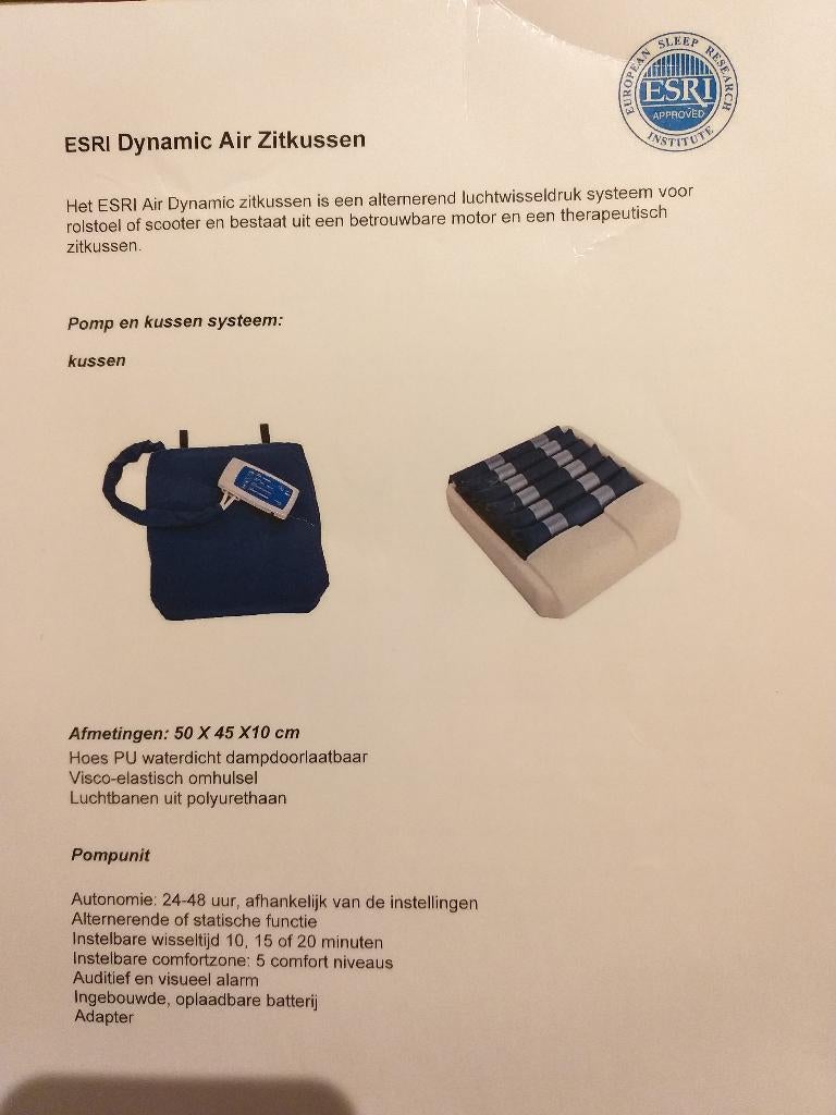 Dynamisch zitkussen, Diversen, Verpleegmiddelen, Ophalen, Zo goed als nieuw