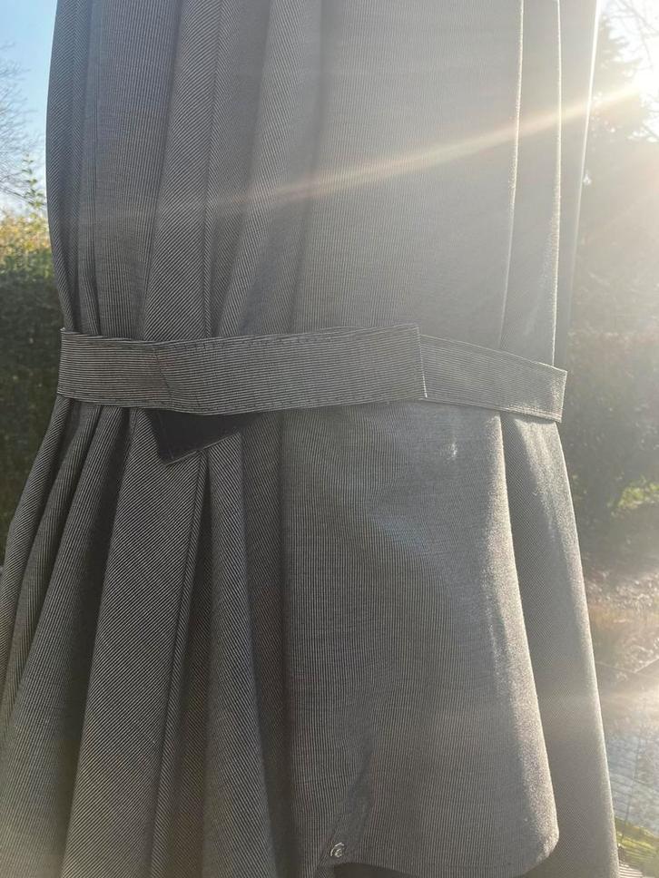 Jarderi Monaco S zweefparasol 250x250 in charcoal met voet, Tuin en Terras, Parasols, Zo goed als nieuw, Zweefparasol, 2 tot 3 meter