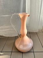 Pink glass vase italiam vintage, Ophalen of Verzenden, Zo goed als nieuw