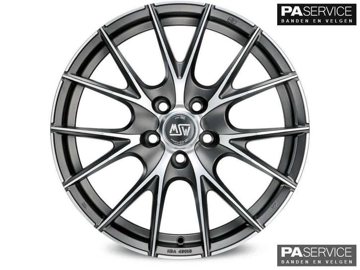 Nw 17 inch MAT ANTRACIETE MSW velgen voor Mini R53 R56 4x100, Autos : Pièces & Accessoires, Pneus & Jantes, Pneus et Jantes, 17 pouces