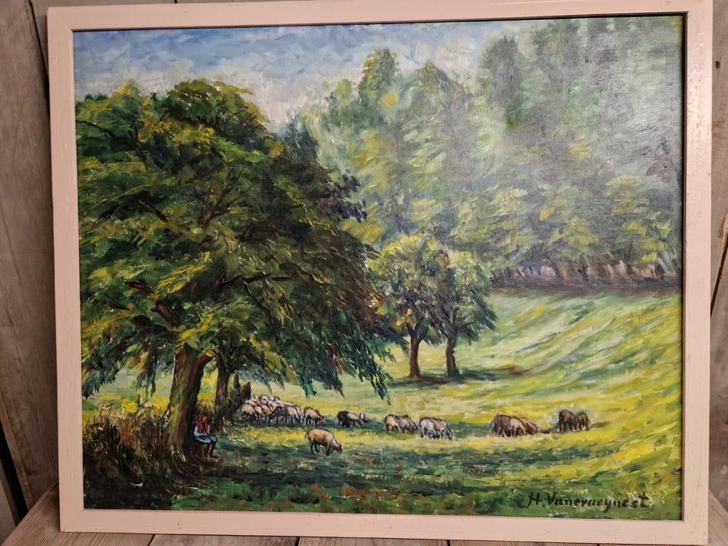 Olie op doek Gesigneerd, Ophalen