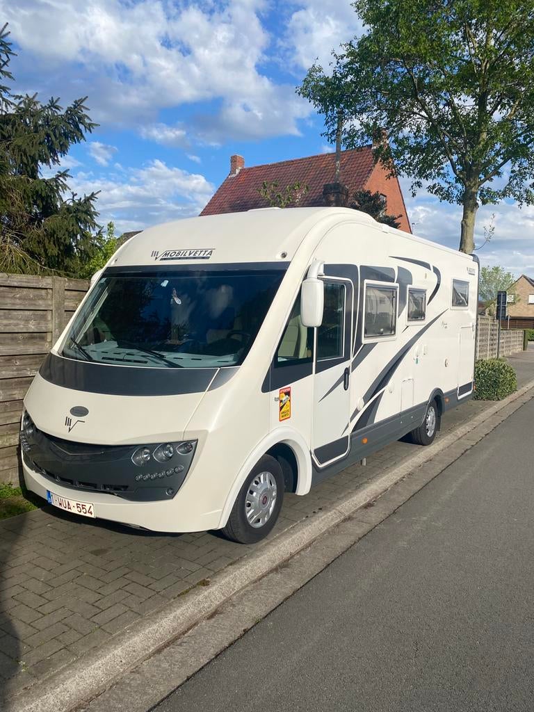 Zeer mooie mobilvetta, Caravanes & Camping, Camping-cars, 6 à 7 mètres, Siège standard, Toilette à cassette, Fiat