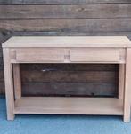 Kast bijzetmeubel in vol hout 2 laden nieuw, Ophalen