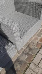 Loungeset 2 zetel, 1 tafel, Kunststof, Bank, Zo goed als nieuw, Loungeset