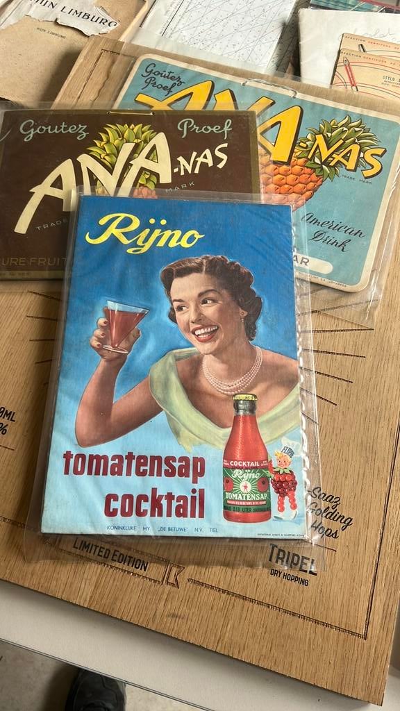 Ancienne publicité Flipje van Tiel « de Betuwe », Collections, Marques & Objets publicitaires, Enlèvement ou Envoi, Comme neuf