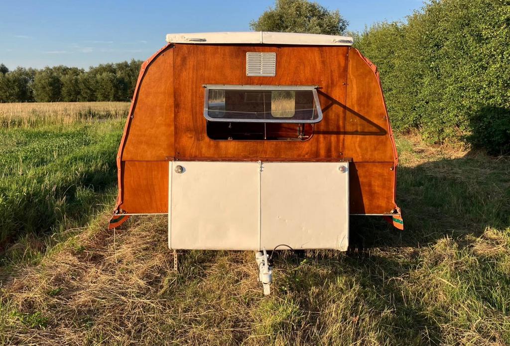 Unieke Retro Vagé Superieur Plooicaravan Bouwjaar 1963, Caravans en Kamperen, Particulier