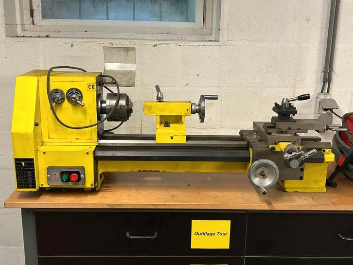 Tour à métaux d’établi + accessoires, Bricolage & Construction, Tours, Tour à métaux, Enlèvement