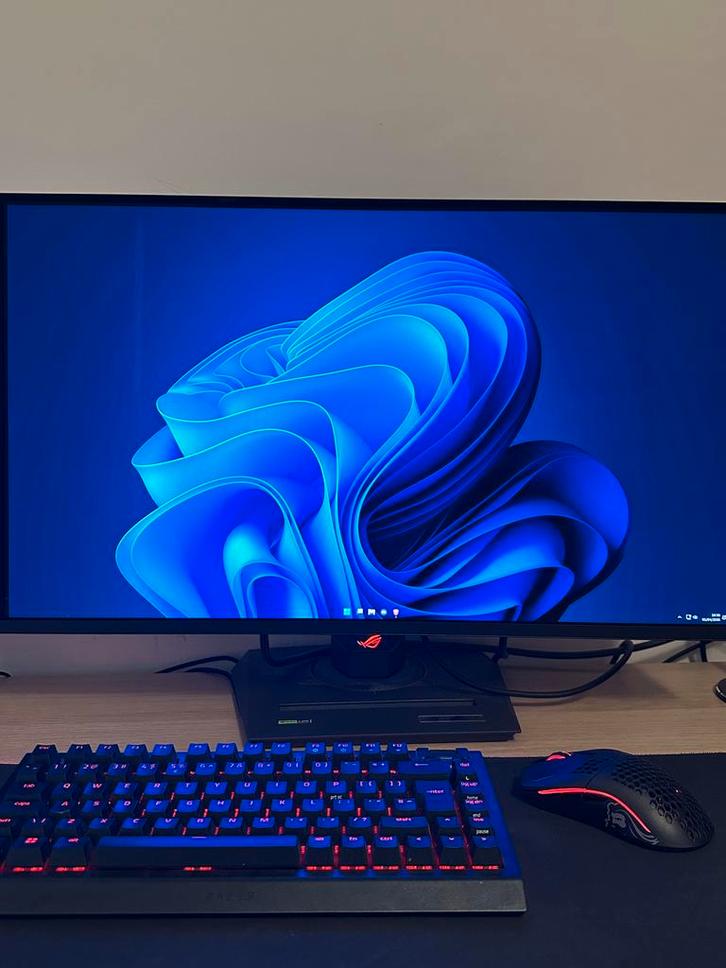 ASUS ROG 27” QD-OLED 360Hz Gaming Monitor (1440p HDR), Computers en Software, Monitoren, Zo goed als nieuw, 201 Hz of meer, DisplayPort