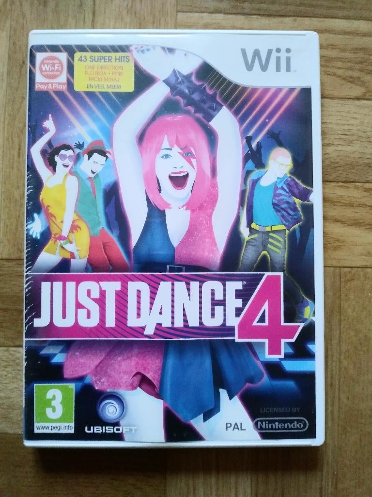 Just Dance 4 – Nintendo Wii – Complet, Bon état, Jeu De Danse