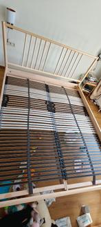 Lit Ikea Björksnäs, Beige, Comme neuf, Enlèvement, 200 cm