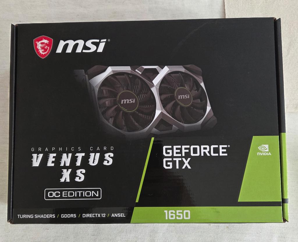 MSI GeForce GTX 1650 Ventus XS OC 4GB - Perfecte staat, Computers en Software, Videokaarten, Gebruikt, HDMI, Ophalen of Verzenden