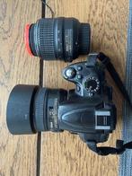 Nikon D5000 + 2 lenzen, Enlèvement ou Envoi, 12 Mégapixel, Utilisé, Nikon