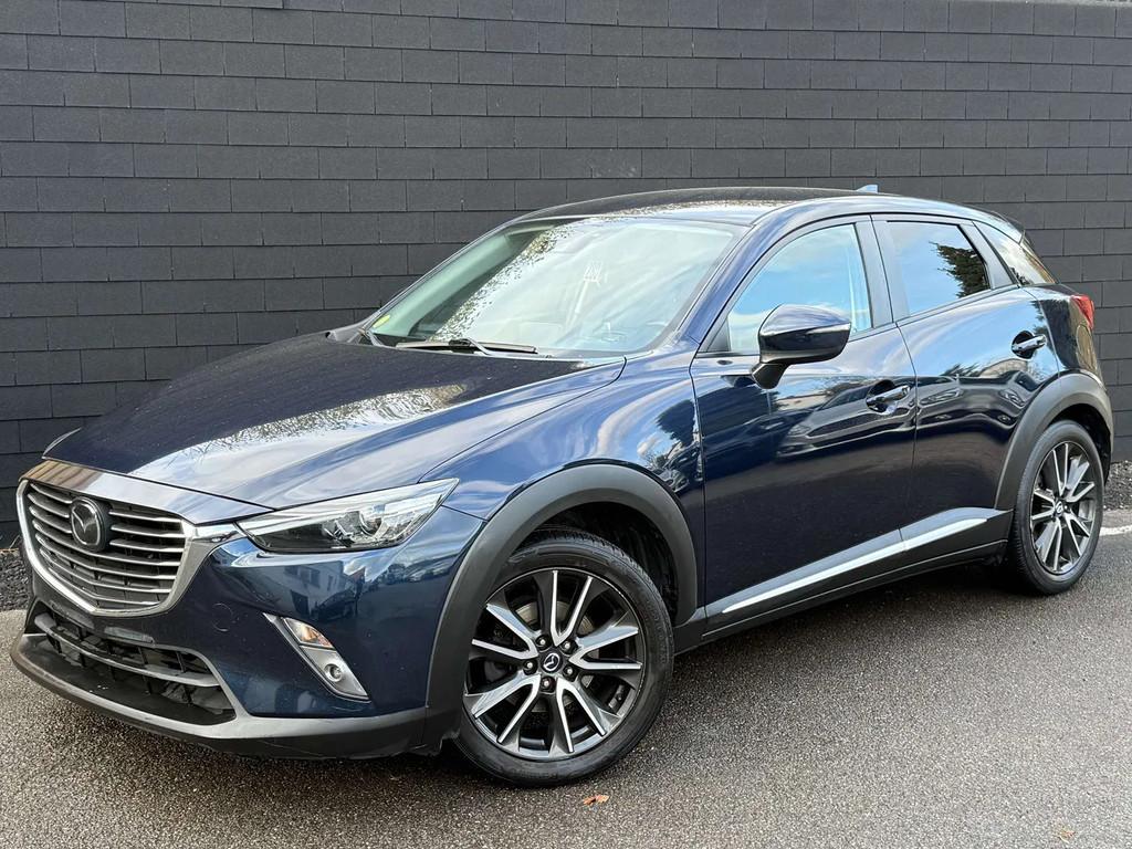 Mazda CX-3 1.5d+AIRCO+CAMERA+HUD+CUIR+SIEG CHAUFF+EURO 6B, Auto's, Mazda, 105 pk, Gebruikt, 4 cilinders, Blauw