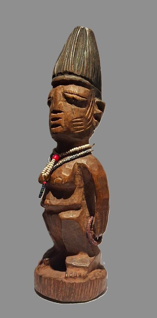 Statue africaine Ibeji Nigeria Yoruba, Antiquités & Art, Art | Sculptures & Bois, Bois, Enlèvement ou Envoi, Brun, Fait main