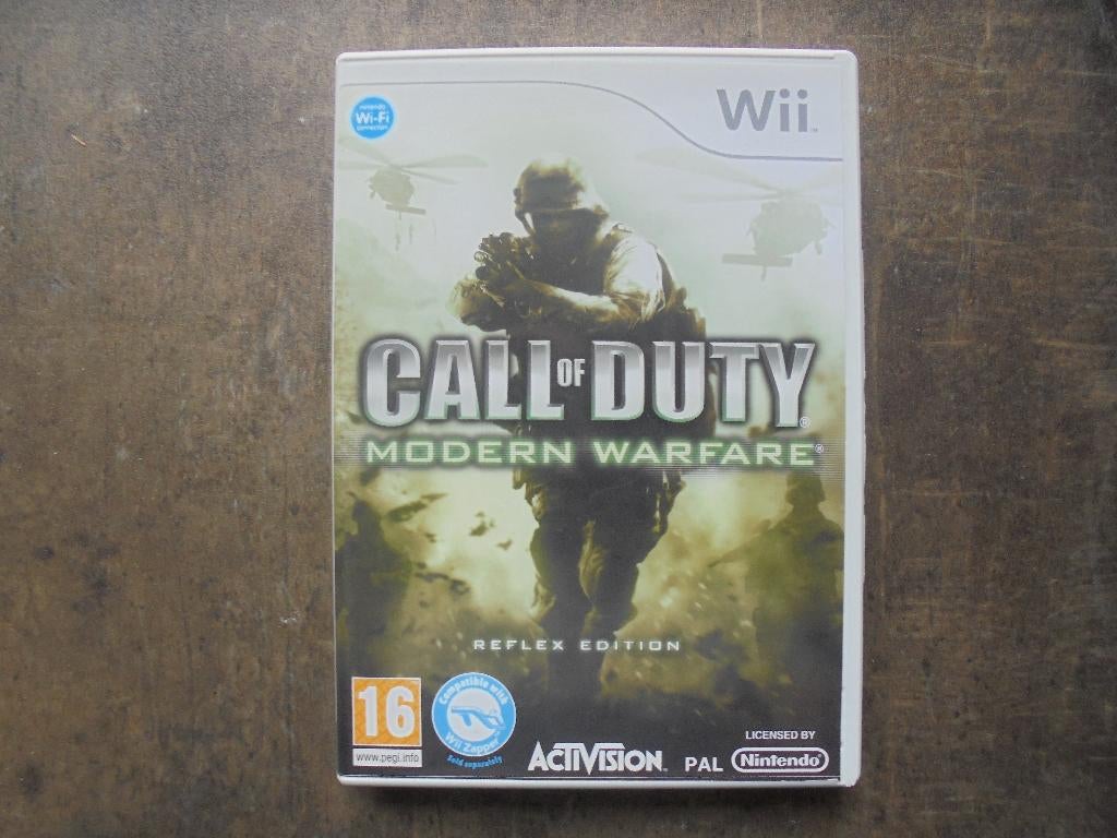Call Of Duty Modern Warfare Reflex Edit voor Wii (ziefoto's), Games en Spelcomputers, Games | Nintendo Wii, Gebruikt, Shooter