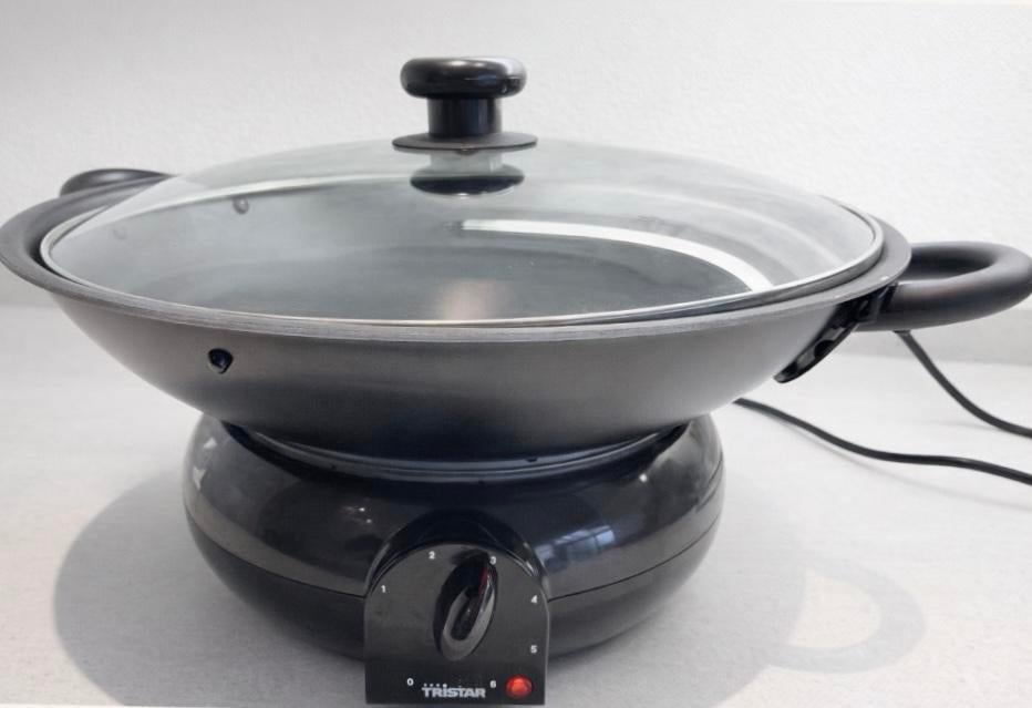 Elektrische wok 1500 watt, Ophalen, Gebruikt, Wok