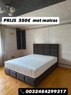 Boxspring NIEUW, Huis en Inrichting, Ophalen of Verzenden, Overige maten, Grijs, Nieuw