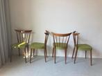 Vintage Scandinavische eettafel + 4 stoelen – mid century –, Antiek en Kunst, Antiek | Meubels | Tafels, Ophalen