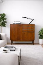 Meuble - enfilade - highboard scandinave vintage pallisandre, Enlèvement, Comme neuf
