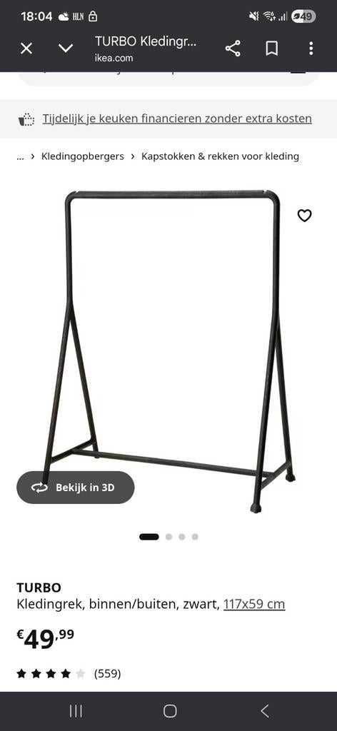 Kledingrekken, Ophalen