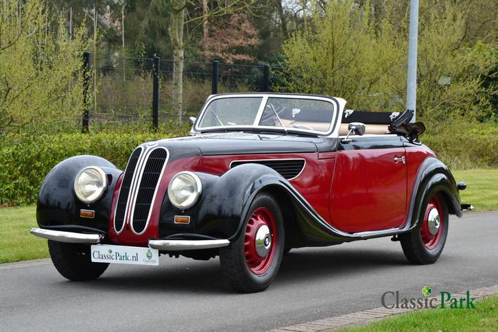 BMW 3 Serie 327 Sportkabriolett (bj 1949), Auto's, Oldtimers, Bedrijf, Te koop, Lederen bekleding, Open dak, BMW, Benzine, Cabriolet