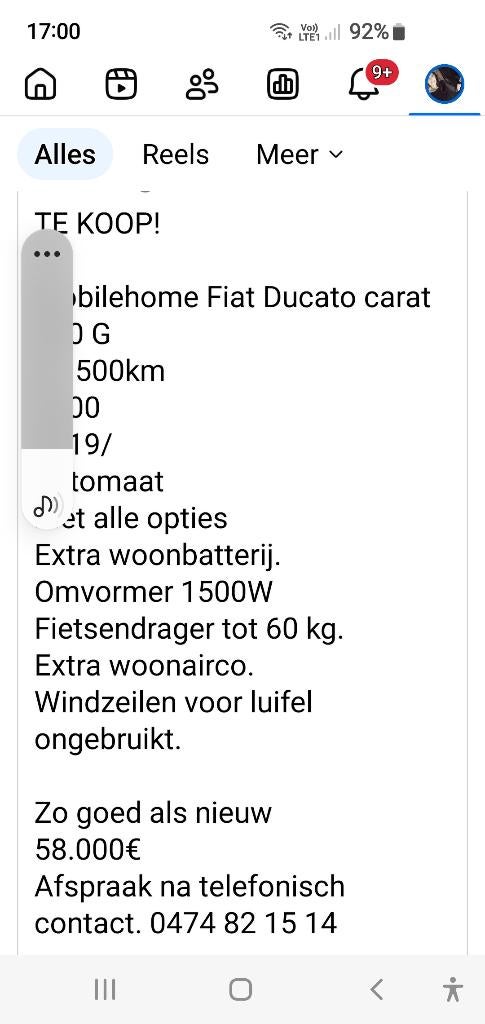 Mobilhome Fiat Ducato Carat 460 G, Ophalen, Zo goed als nieuw