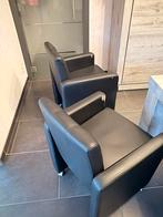 TE GEEF 6 zeteltjes op wielen, Huis en Inrichting, Stoelen, Ophalen, Kunststof, Gebruikt, Zwart