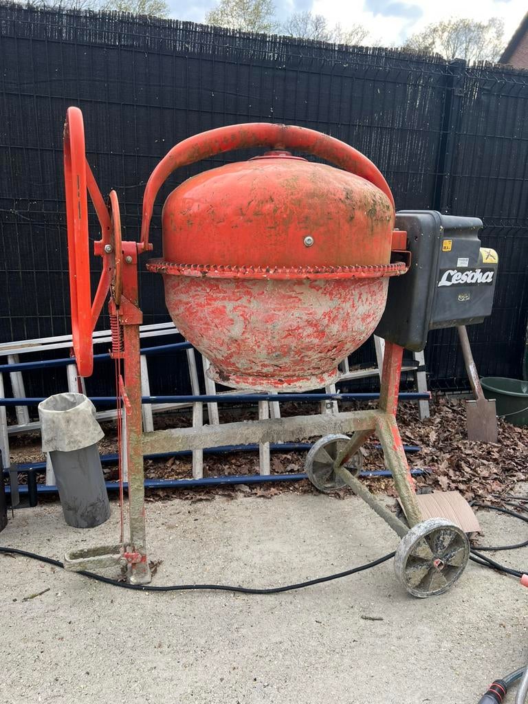 Betonmolen-dunbedmortelmolen-25stiepen-23metsprof - ALLES700, Ophalen, Zo goed als nieuw