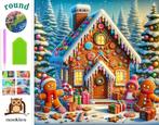 nr 603 Diamond Painting kerst peperkoek huisje 40x40cm, Verzenden, Nieuw, Knutselwerk