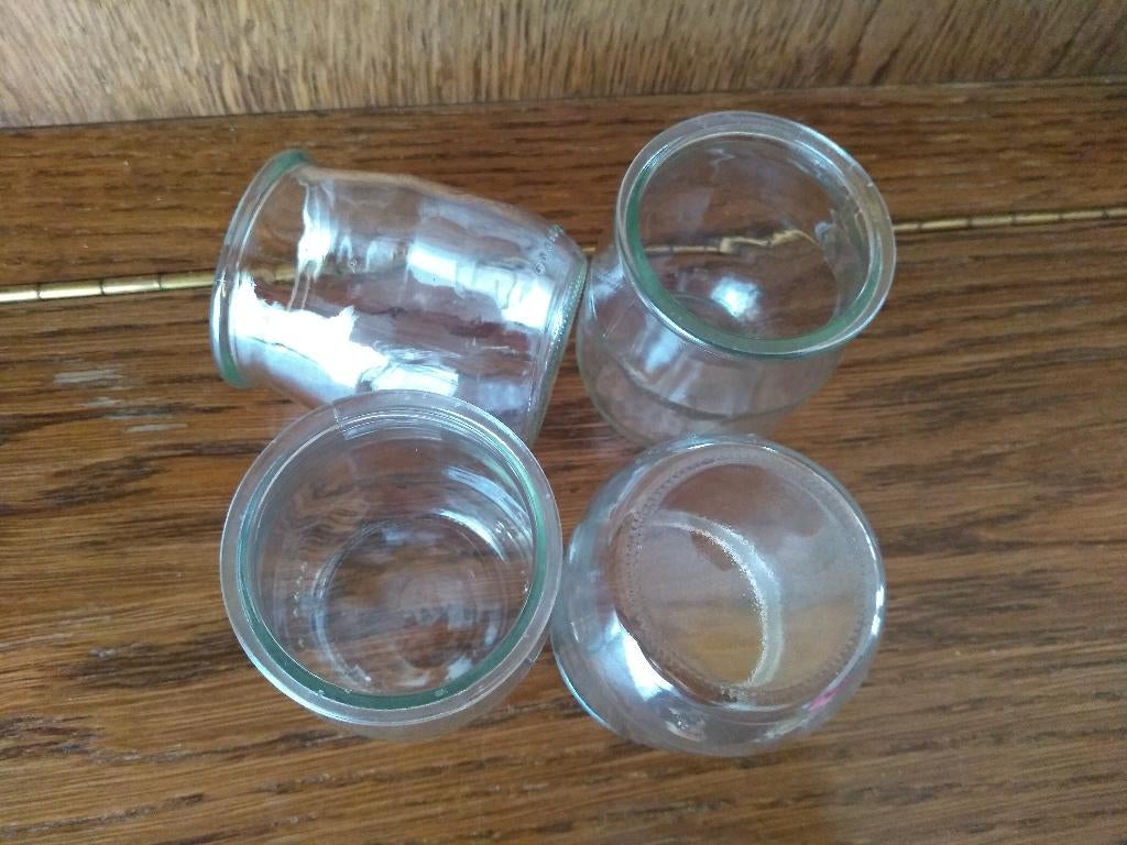 30 glazen potjes glas kaarsen versiering bloemschikken, Hobby en Vrije tijd, Ophalen of Verzenden, Zo goed als nieuw, Glas