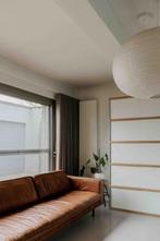 Siège moderne en cuir cognac, Maison & Meubles, 100 à 125 cm, 300 cm ou plus, Quatre personnes ou plus, Banc droit