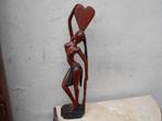 beeld  jonge vrouw  erotisch   hout, Antiek en Kunst, Ophalen of Verzenden