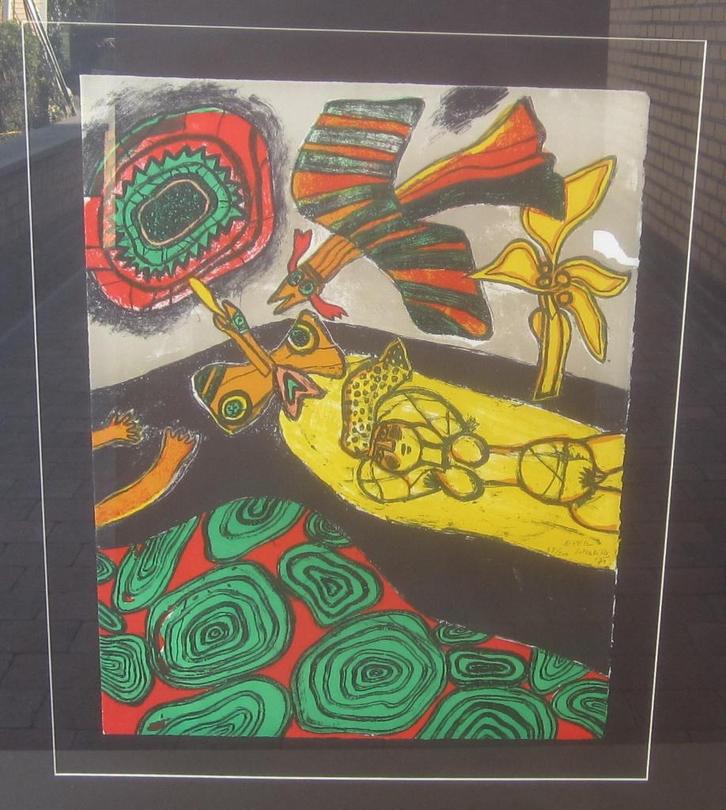 "Eveil" - Corneille (Luik 1922 - 2010), Antiek en Kunst, Kunst | Litho's en Zeefdrukken, Ophalen