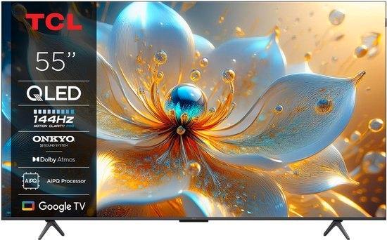 TV TCL 55 inch 4K, TV, Hi-fi & Vidéo, Télévisions, Comme neuf, QLED, 100 cm ou plus, 4k (UHD), Autres marques, 120 Hz, Smart TV