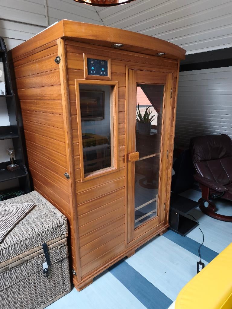 Infraroodcabine in uitstekende staat, Sport en Fitness, Ophalen, Zo goed als nieuw, Infrarood, Complete sauna