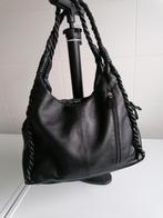 Handtas leder zwart in NIEUWSTAAT, Handtassen en Accessoires, Tassen | Damestassen, Ophalen, Zo goed als nieuw, Zwart, Handtas