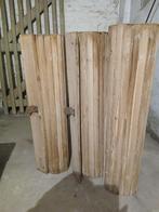 3 houten gezandstraalde rolluiken, Ophalen, Gebruikt