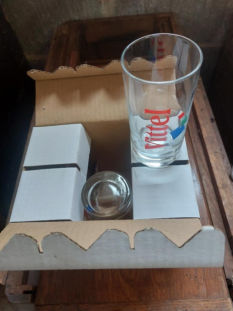 6x Vittel / 6x Ordal drinkglazen (nieuwstaat), Collections, Enlèvement