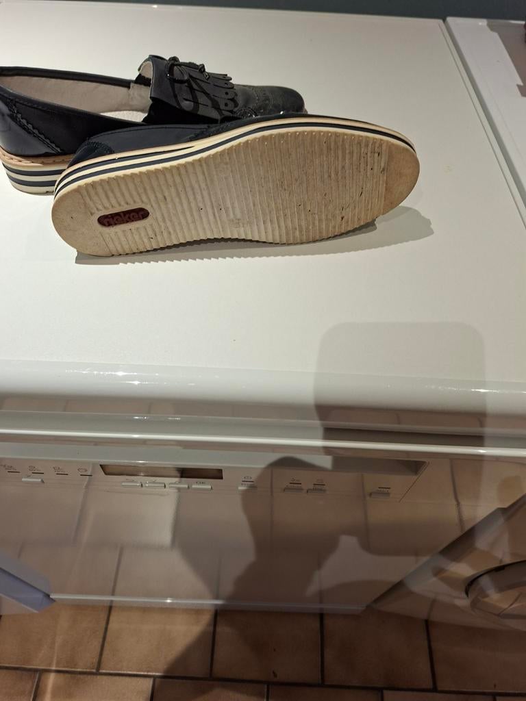 Schoenen, Ophalen, Blauw, Instappers