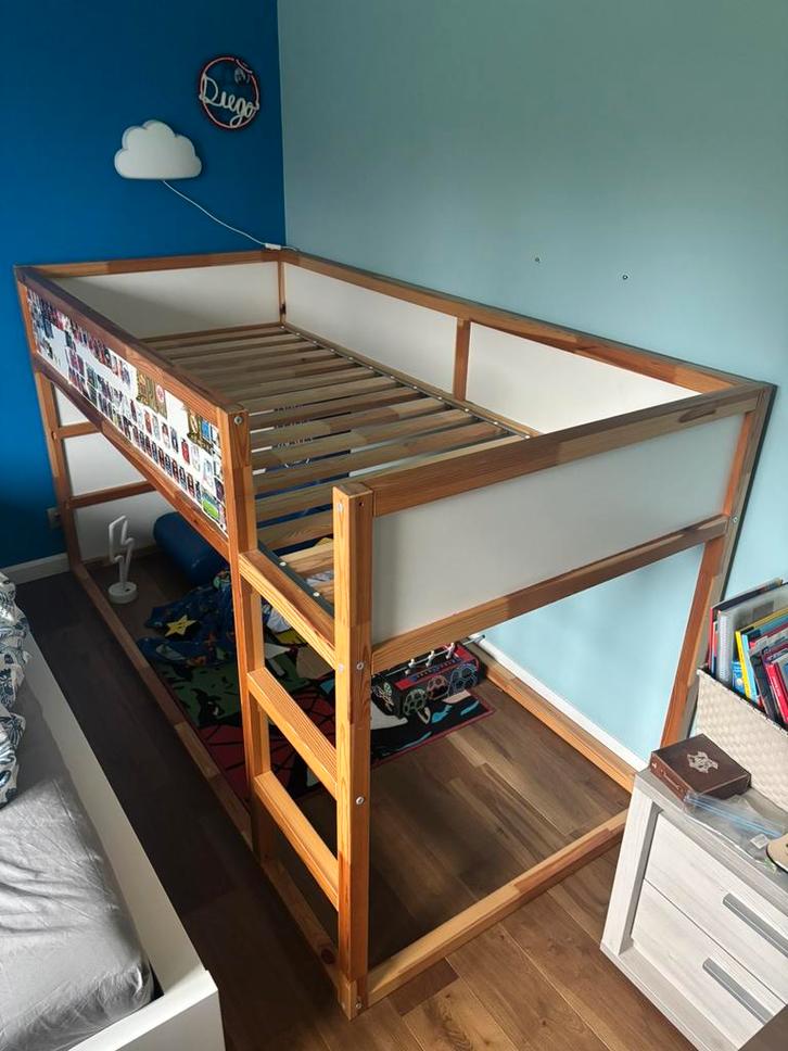 Lit enfant 1 personne + matelas + meuble rangement, Enfants & Bébés, Chambre d'enfant | Lits, Sommier à lattes, Enlèvement